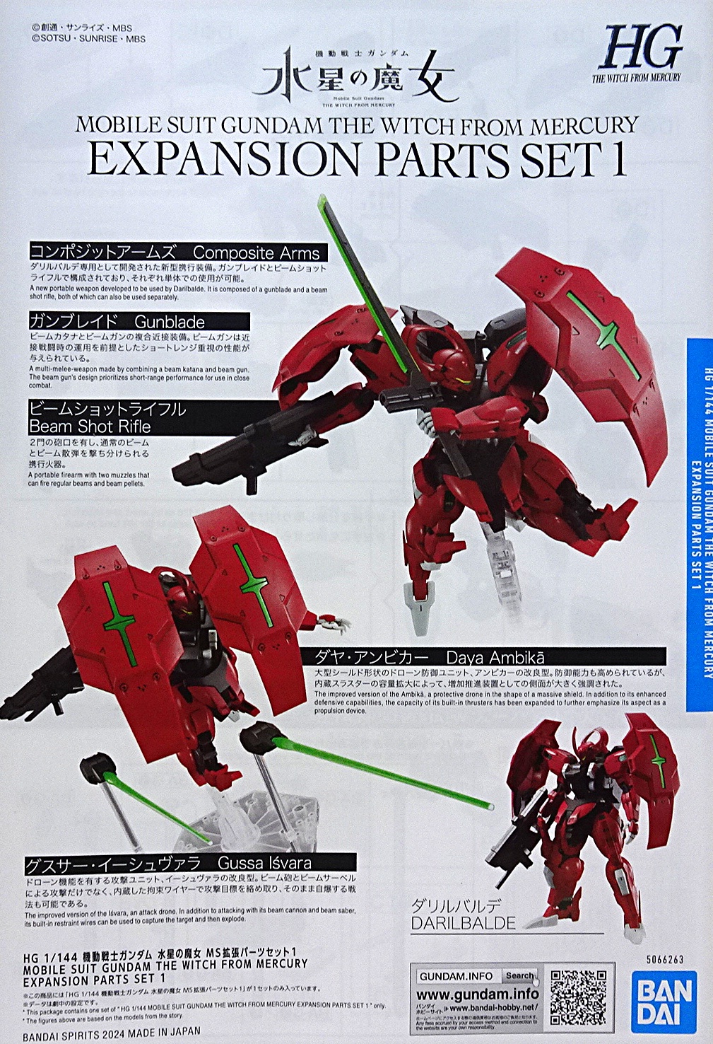 プレミアムバンダイ HG 1/144 機動戦士ガンダム 水星の魔女 MS拡張