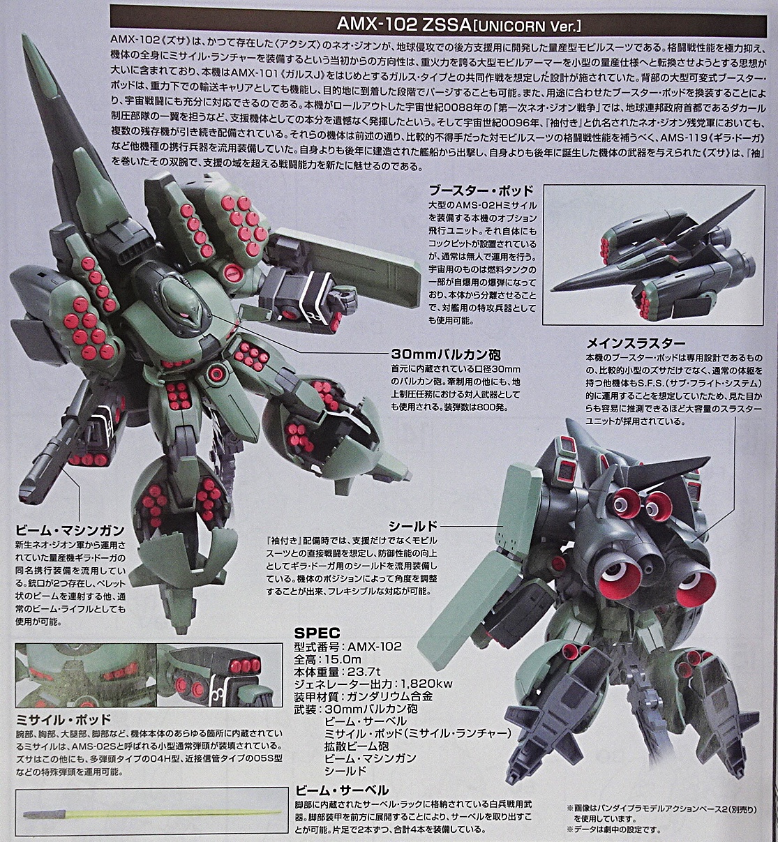 プレミアムバンダイ HGUC 1/144 機動戦士ガンダムZZ ズサ | ガンダム