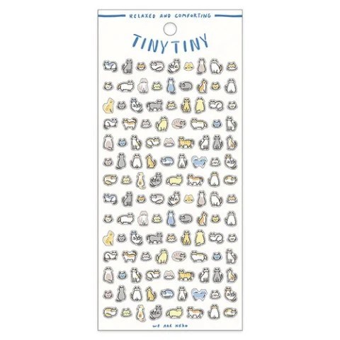 Mindwave Sticker Sheet Tiny Tiny Cat Mt Fo Rest