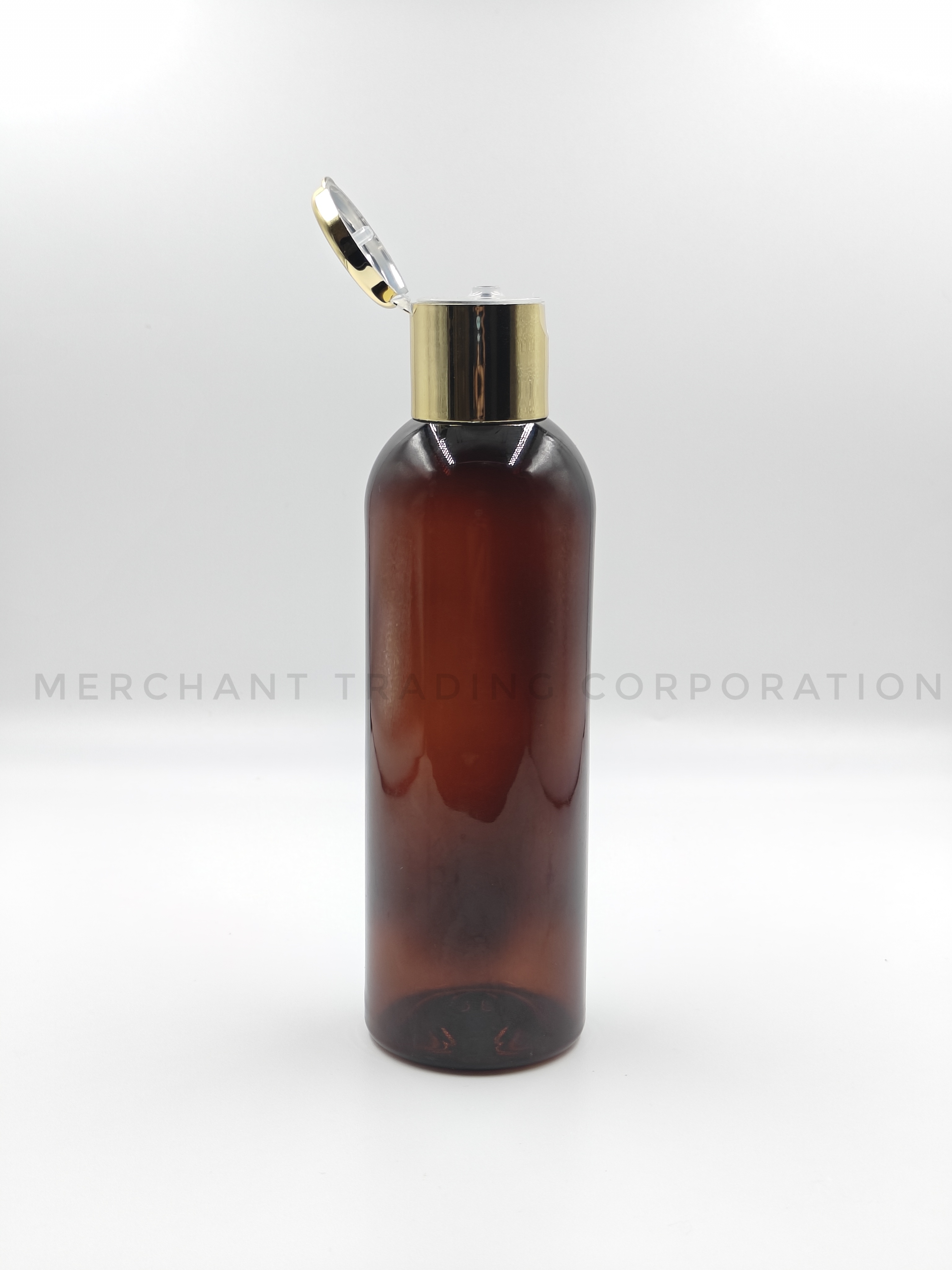 24mm 200ml Boston Amber Pet Bottle