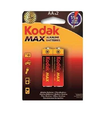 Kodak Double AA 1.5V Alkaline Batteries (2-Pack)
