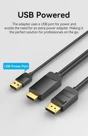 Vention HDMI-A Male to DP Male HD Cable 1.5M Black, ABJBG