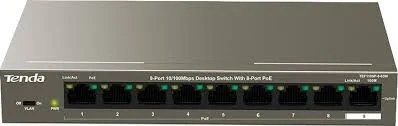 TEF1109P-8-63W 9-Port 10/100Mbps Desktop Switch With 8-Port PoE