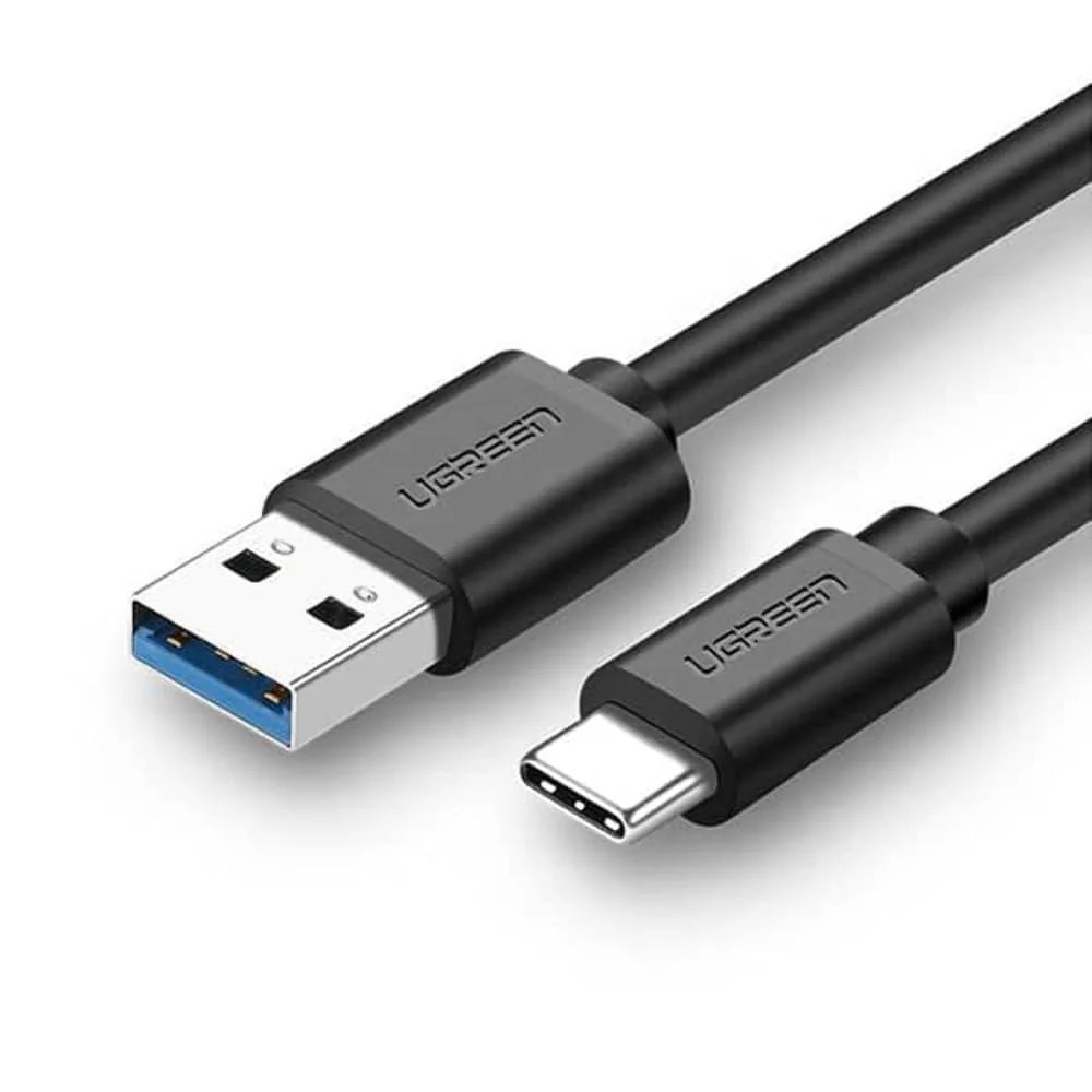 UGREEN USB 3.0 A Male to Type C Male Cable Nickel Plating 1m Black – US184