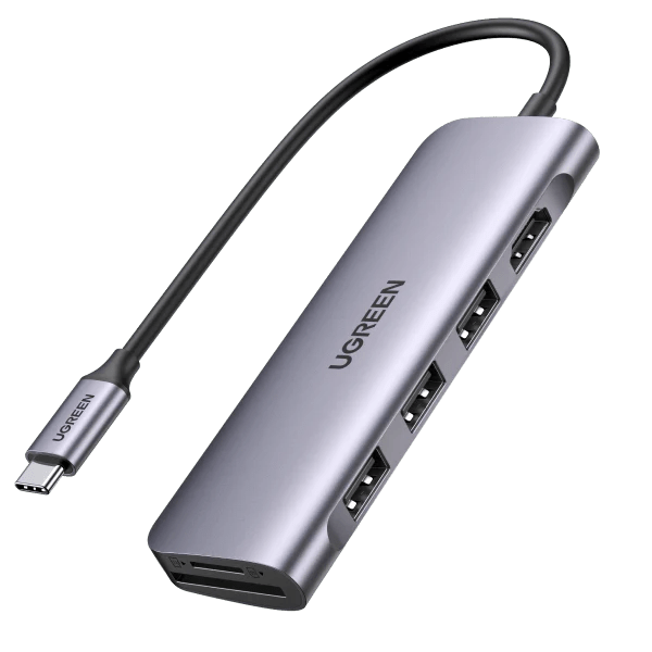 UGREEN 6-in-1 USB-C Hub HDMI(4K@60Hz)/RJ45/PD/USB 3.2 – CM512