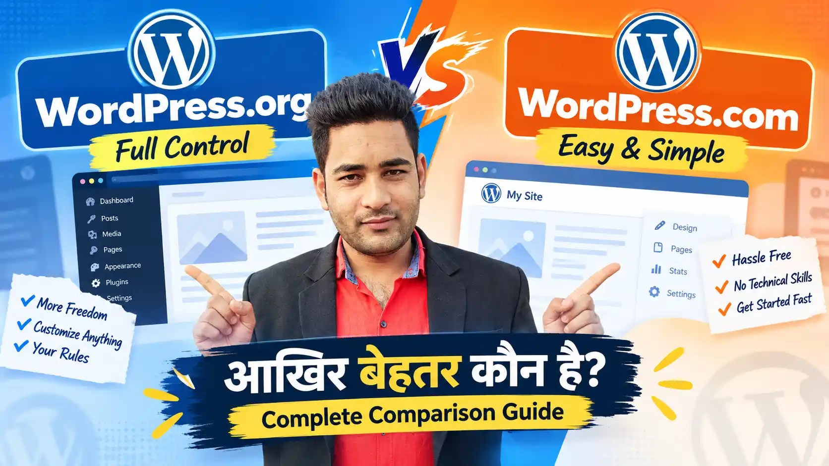 WordPress.org vs WordPress.com Complete Comparison