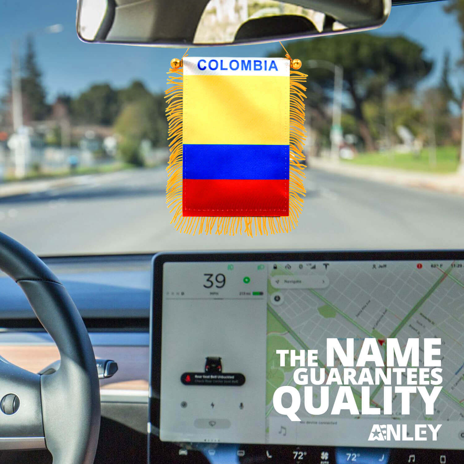 Columbia car hanging flag (240-5)