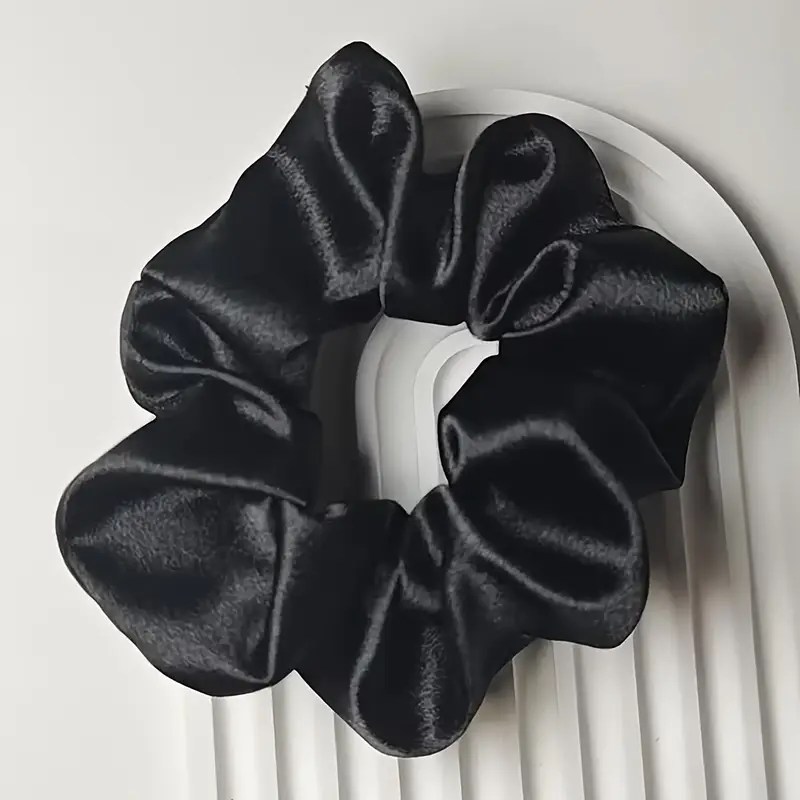 Silk Scrunchies for Hair | Soft Texture Ties, Hair scrunchies (93-1)
