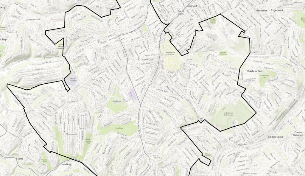 GIS Public Mapping Mt Lebanon PA 1024x591 