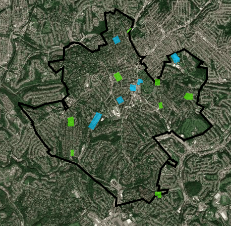 Road Mt Lebanon PA Map Image 