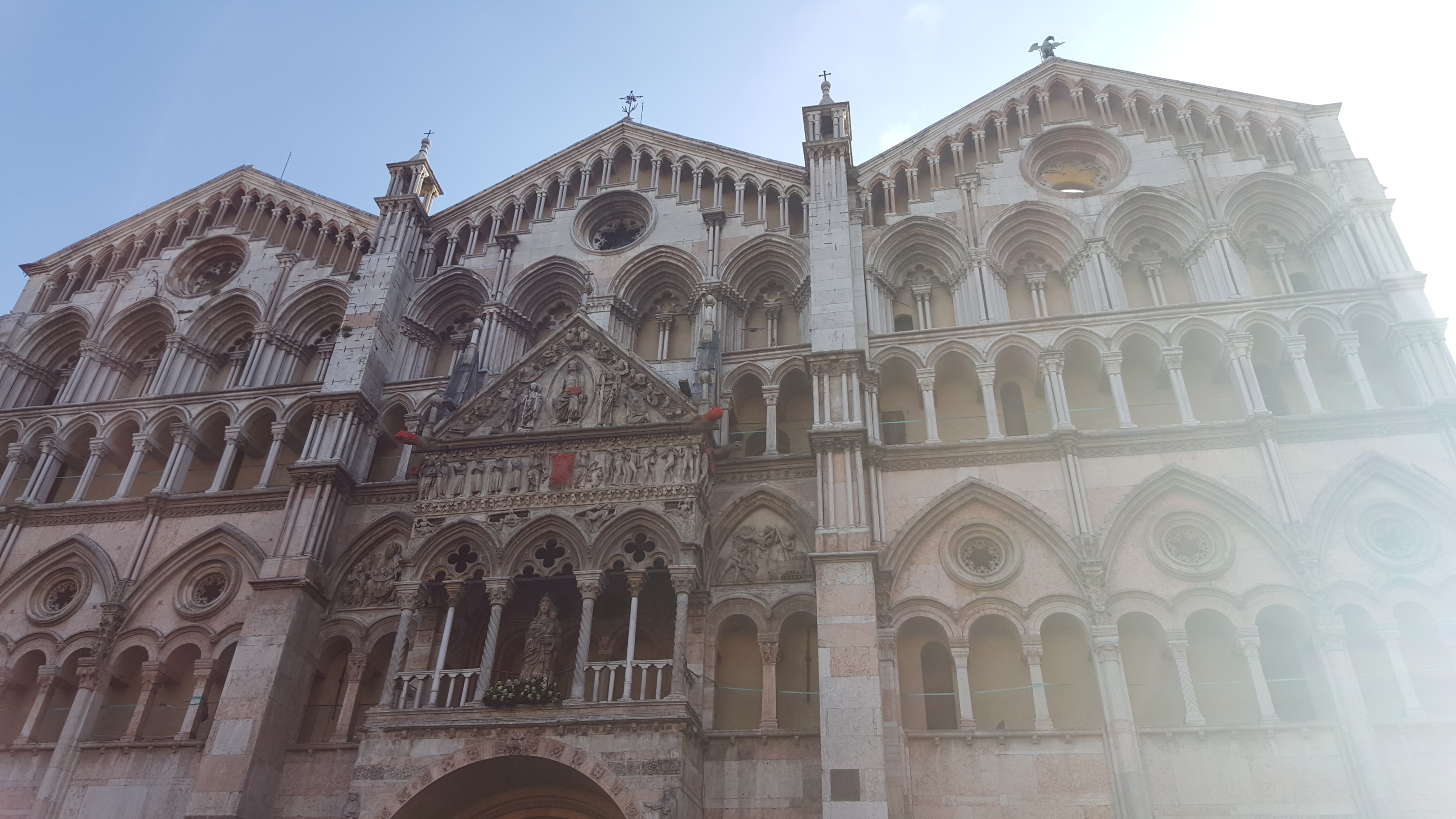 The main Cathedral of Ferrara dating back to the Middle Ages