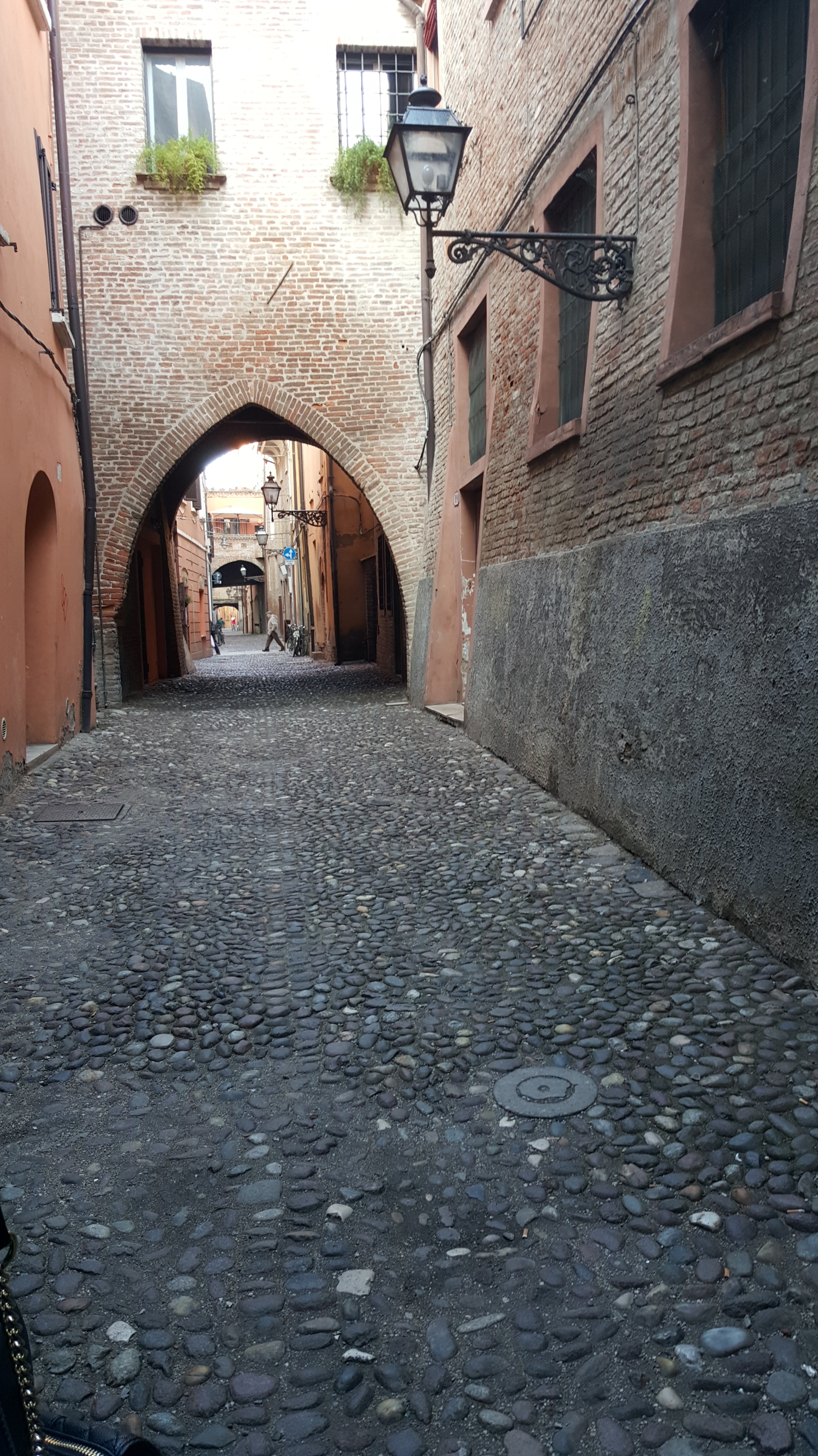 A street in the medieval section of town