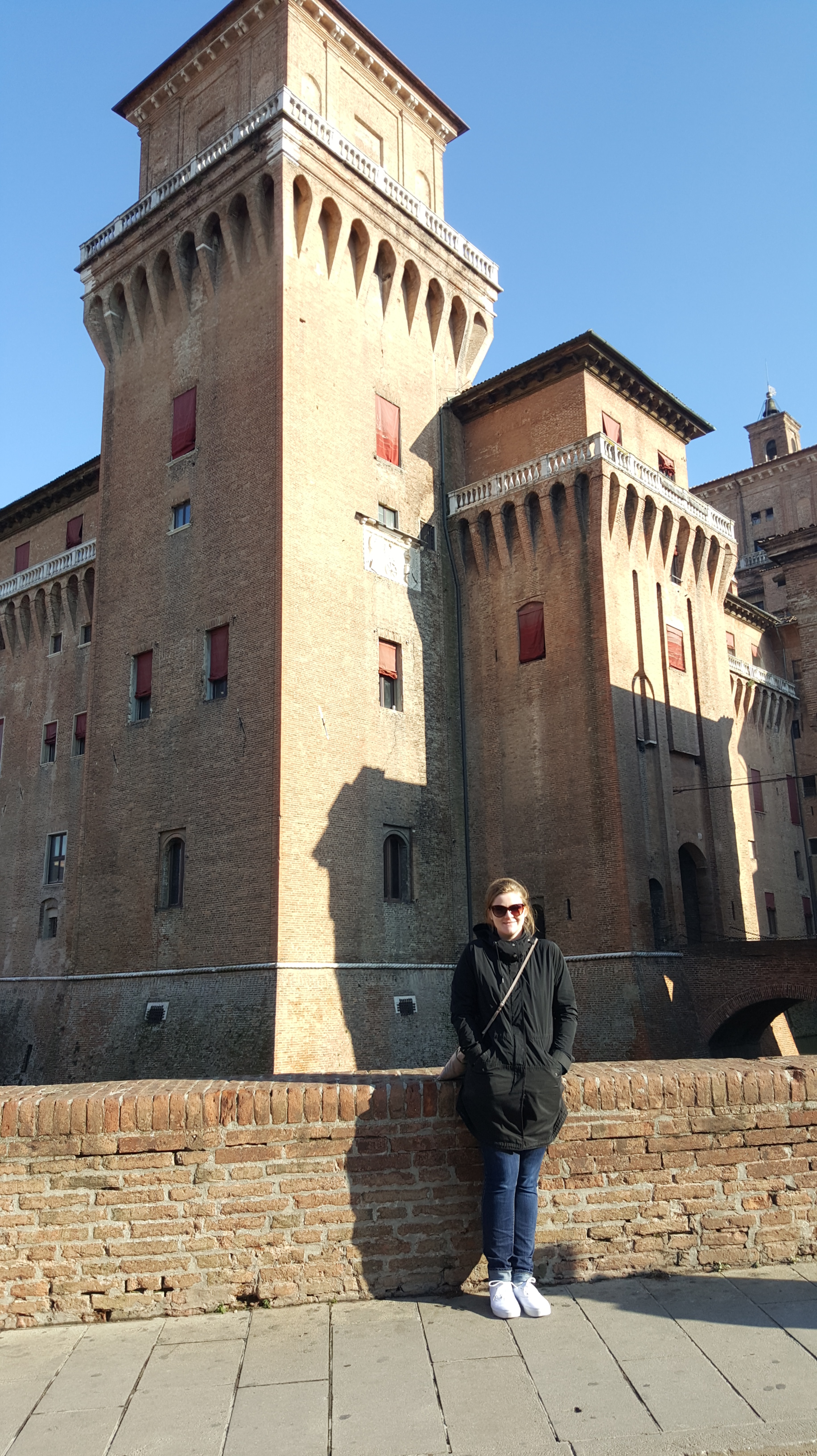 Feeling very small next to a BIG castle