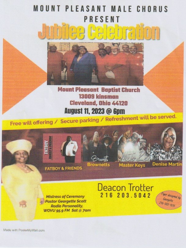 Mt Pleasant Male Chorus Jubilee