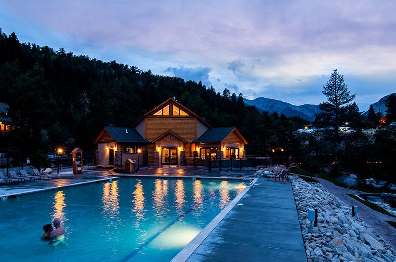 Ever stay in a cabin at mount princeton hot springs resort? The Relaxation Pool at Mount Princeton Hot Springs Resort