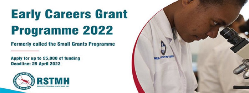 RSTMH Career Grants Program For Innovators 2022: (Deadline 29 April 2022)