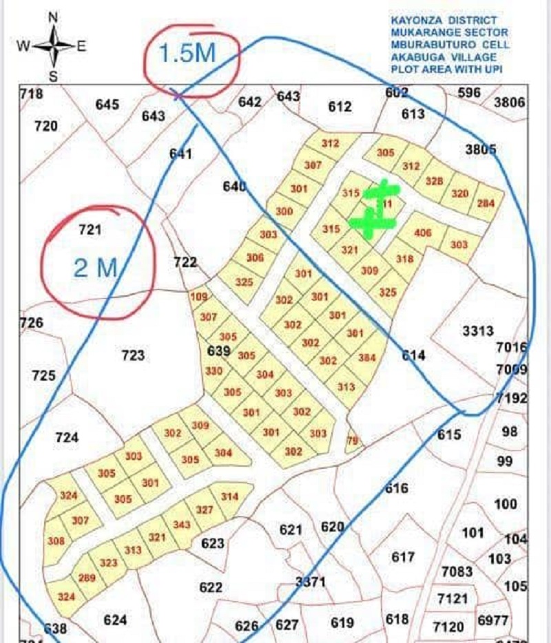 Plots for Sale – Kayonza, Near Gakiriro, Prices start from only 1.5 million to 2 million RWF.