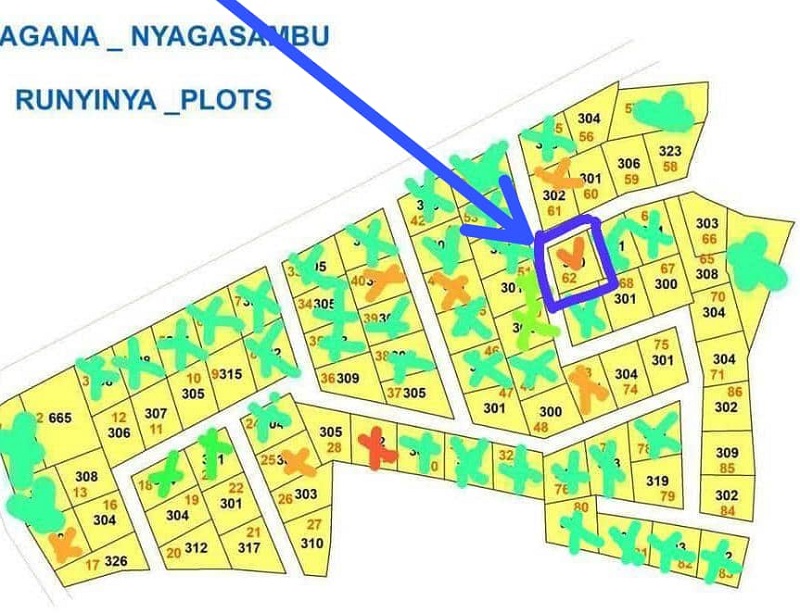 Plot for Sale – Nyagasambu (Runyinya), Near the Tarmac Price: Only 5.5 million RWF