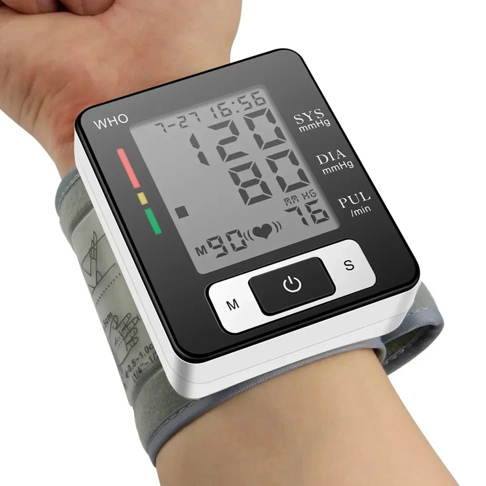 High-Accuracy Medical Blood Pressure Monitor | Digital Wrist Cuff Sphygmomanometer for Precise BP Tracking