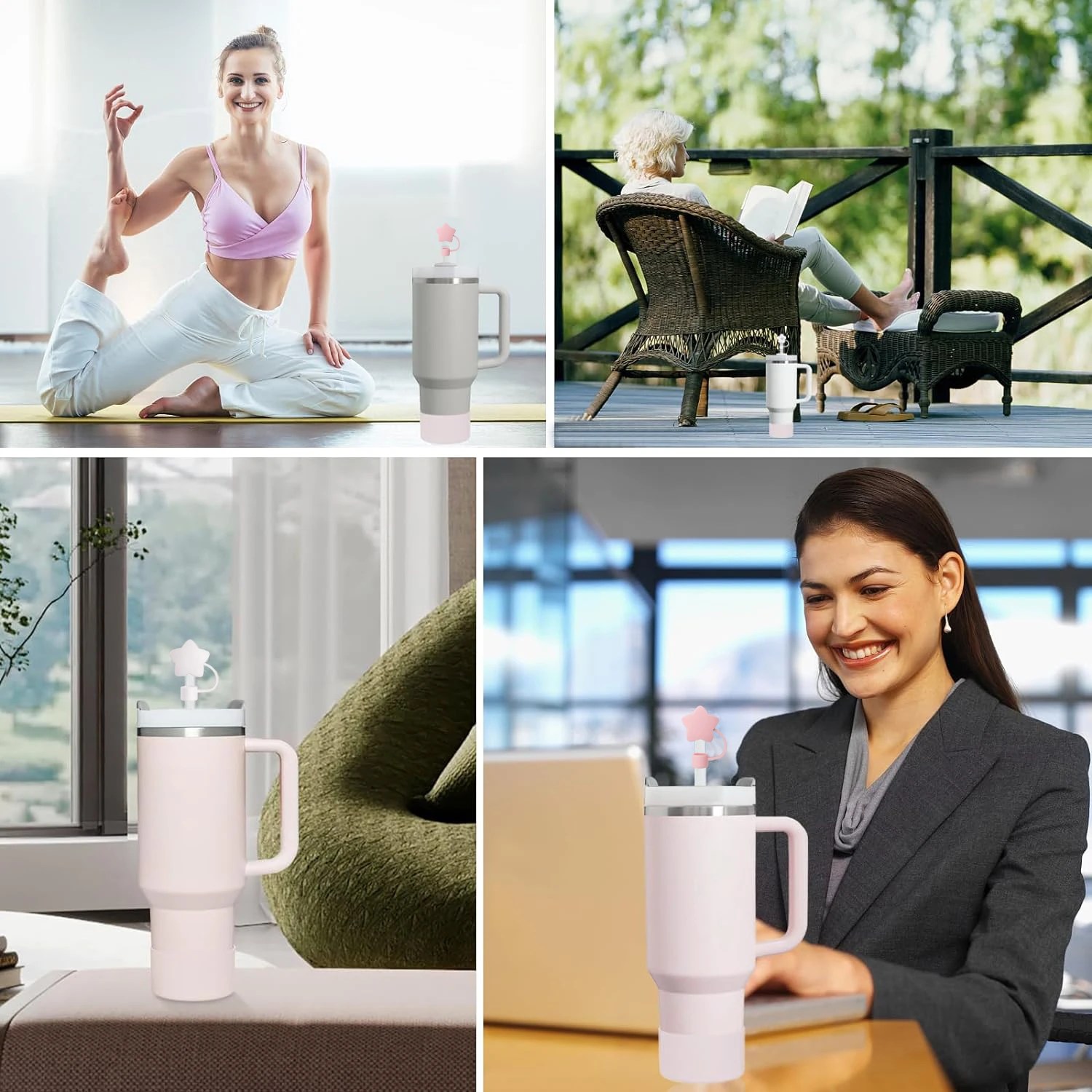 S902b2f9fdcd84a55bd59e66d4487e7ack.webp Stanley Cup Tumbler Accessory Kit – 9-Piece Set with Stoppers, Straw Caps, & Boot