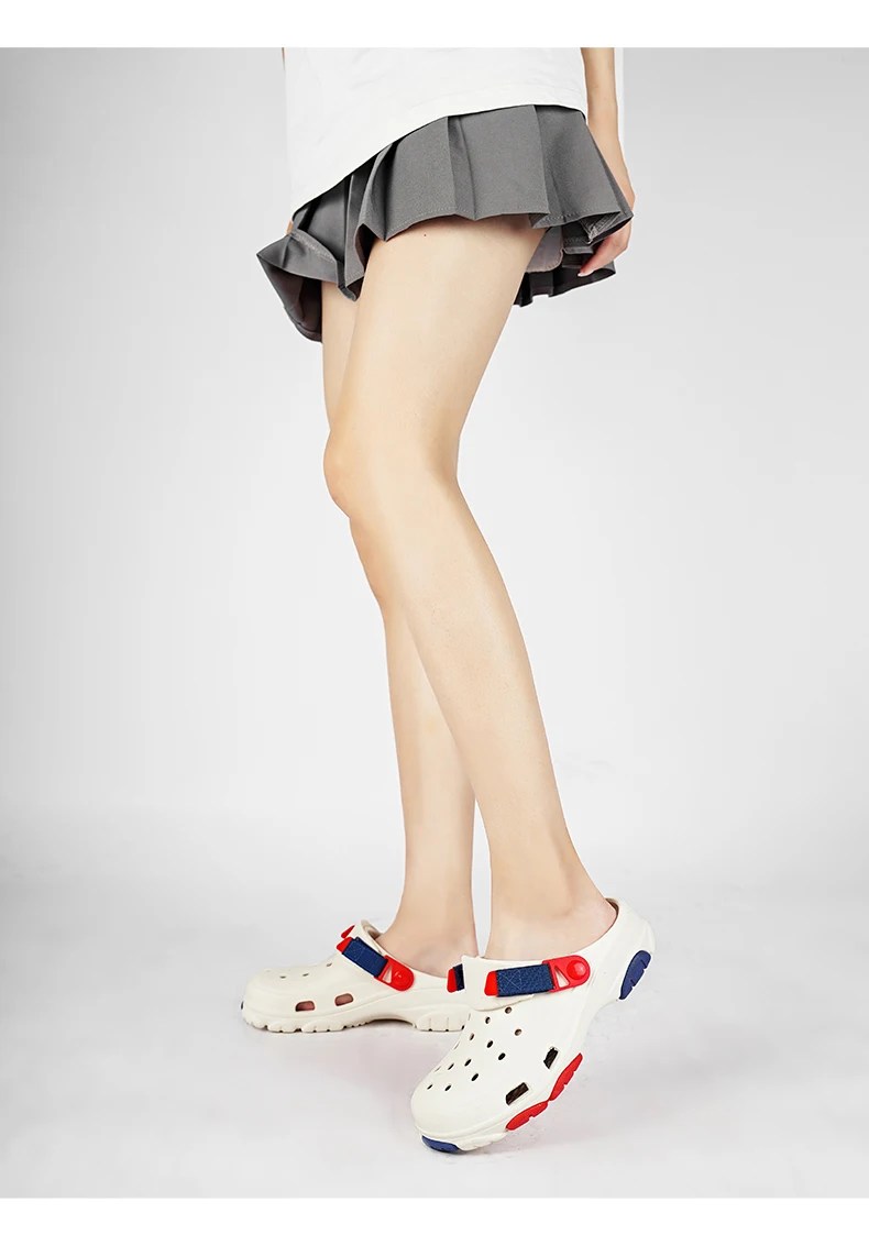 Classic Summer Men’s Sandals | White Comfortable Women’s Clogs | Beach Shoes | Sandals Slip-on Outdoor Sneakers