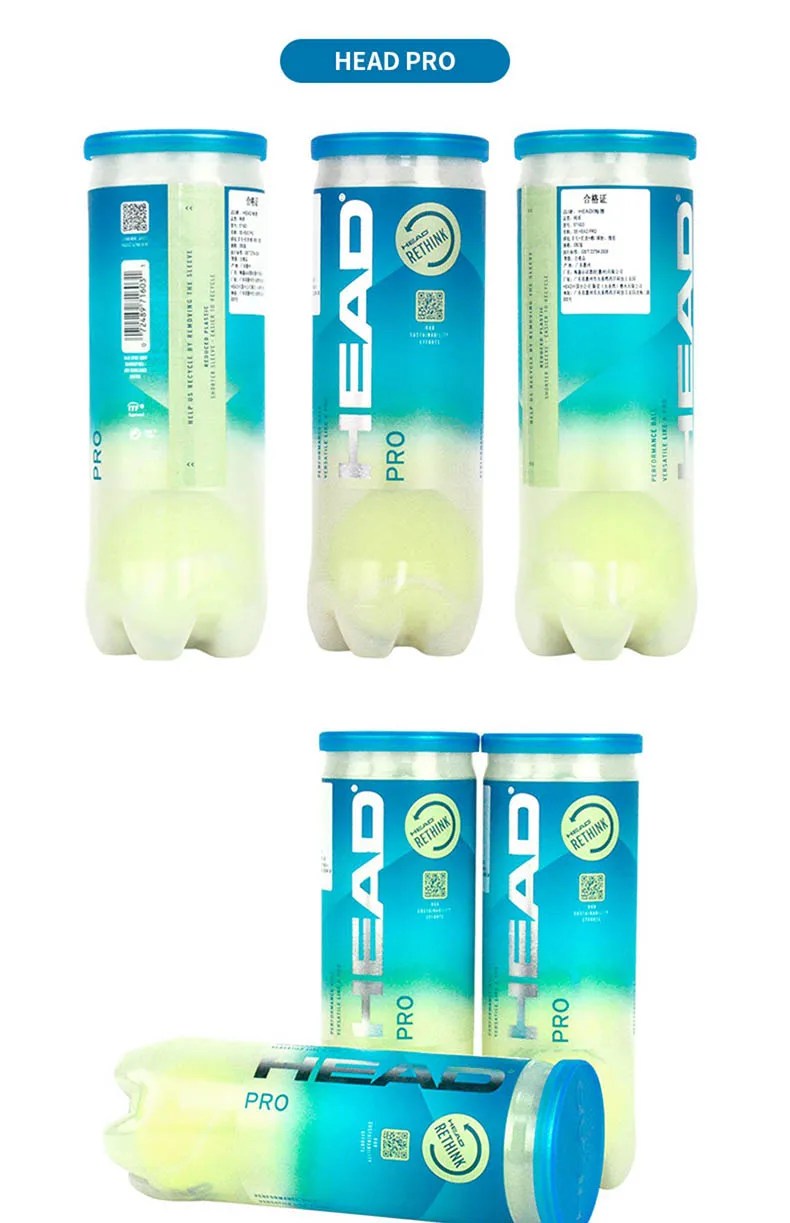 HEAD Professional Tennis 4B Team Tour X Training Balls – High Elasticity & Durable 3B Pro Match Balls