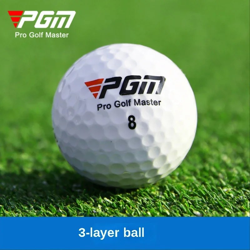 PGM Golf Ball Q002 – 3-Layer High Elasticity Rubber Ball with Superior Backspin
