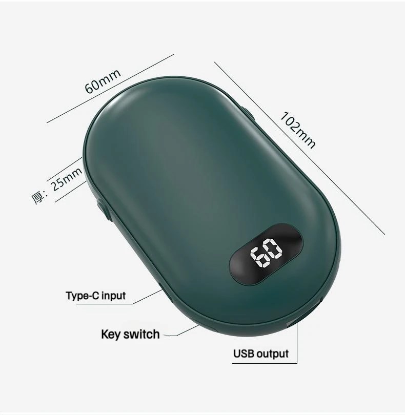 Compact Hand Warmer & Power Bank ‚Äì 2-in-1 USB Rechargeable Winter Essential