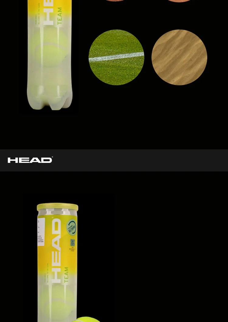 HEAD Professional Tennis 4B Team Tour X Training Balls – High Elasticity & Durable 3B Pro Match Balls