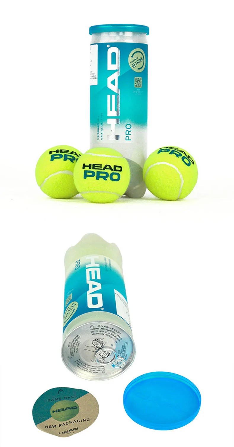 HEAD Professional Tennis 4B Team Tour X Training Balls – High Elasticity & Durable 3B Pro Match Balls