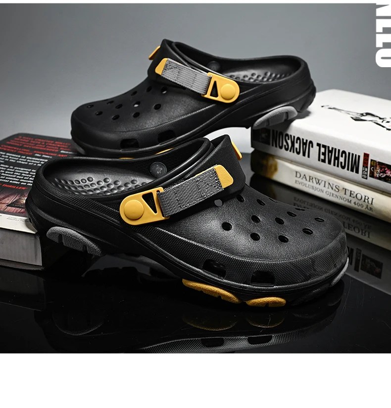 Classic Summer Men’s Sandals | White Comfortable Women’s Clogs | Beach Shoes | Sandals Slip-on Outdoor Sneakers