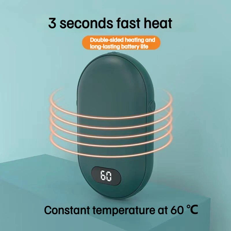 Compact Hand Warmer & Power Bank ‚Äì 2-in-1 USB Rechargeable Winter Essential