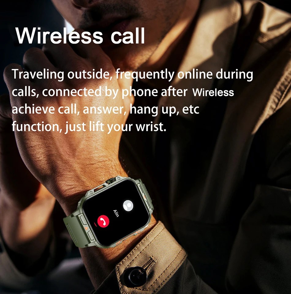 LIGE 1.95” Smartwatch | IP68 Waterproof Health & Fitness Monitor for Men and Women