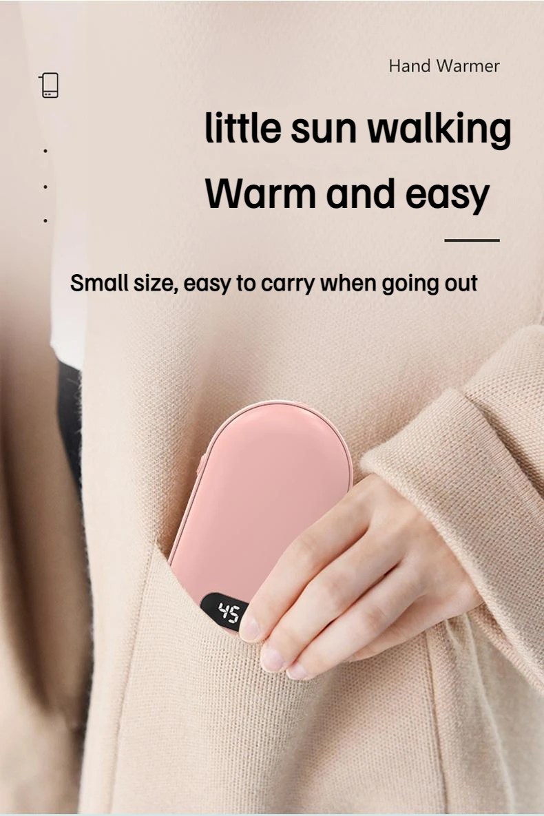 Compact Hand Warmer & Power Bank ‚Äì 2-in-1 USB Rechargeable Winter Essential