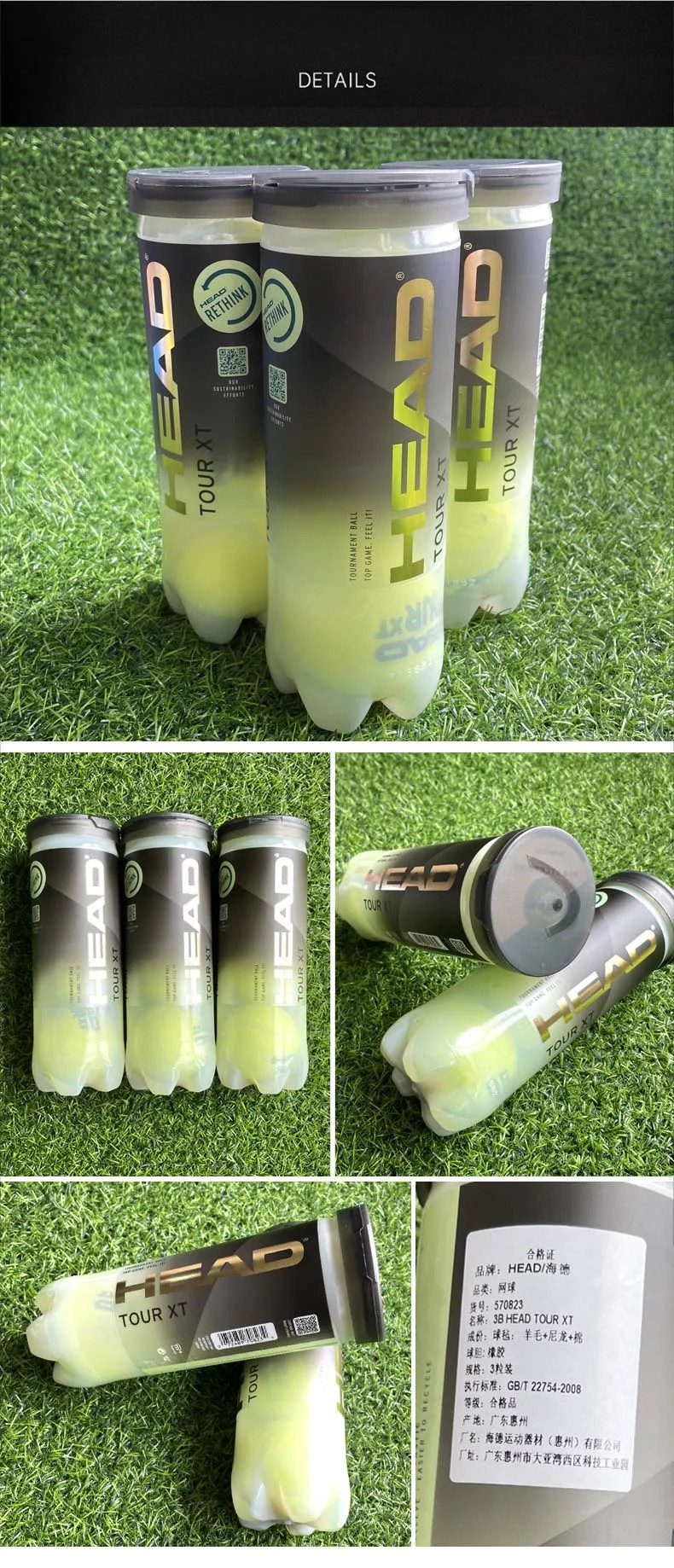 HEAD Professional Tennis 4B Team Tour X Training Balls – High Elasticity & Durable 3B Pro Match Balls