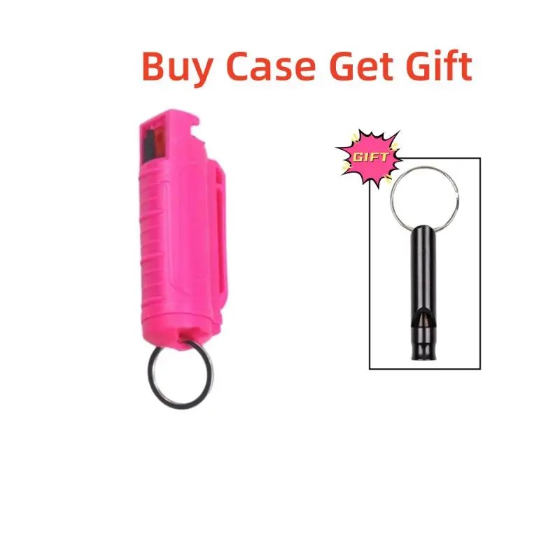 Self-Defense Pepper Spray (20ml) – Compact Plastic Case with Key Ring for Women
