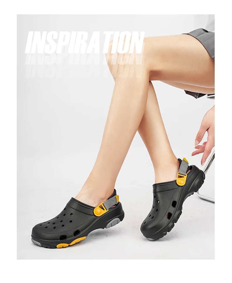 Classic Summer Men’s Sandals | White Comfortable Women’s Clogs | Beach Shoes | Sandals Slip-on Outdoor Sneakers