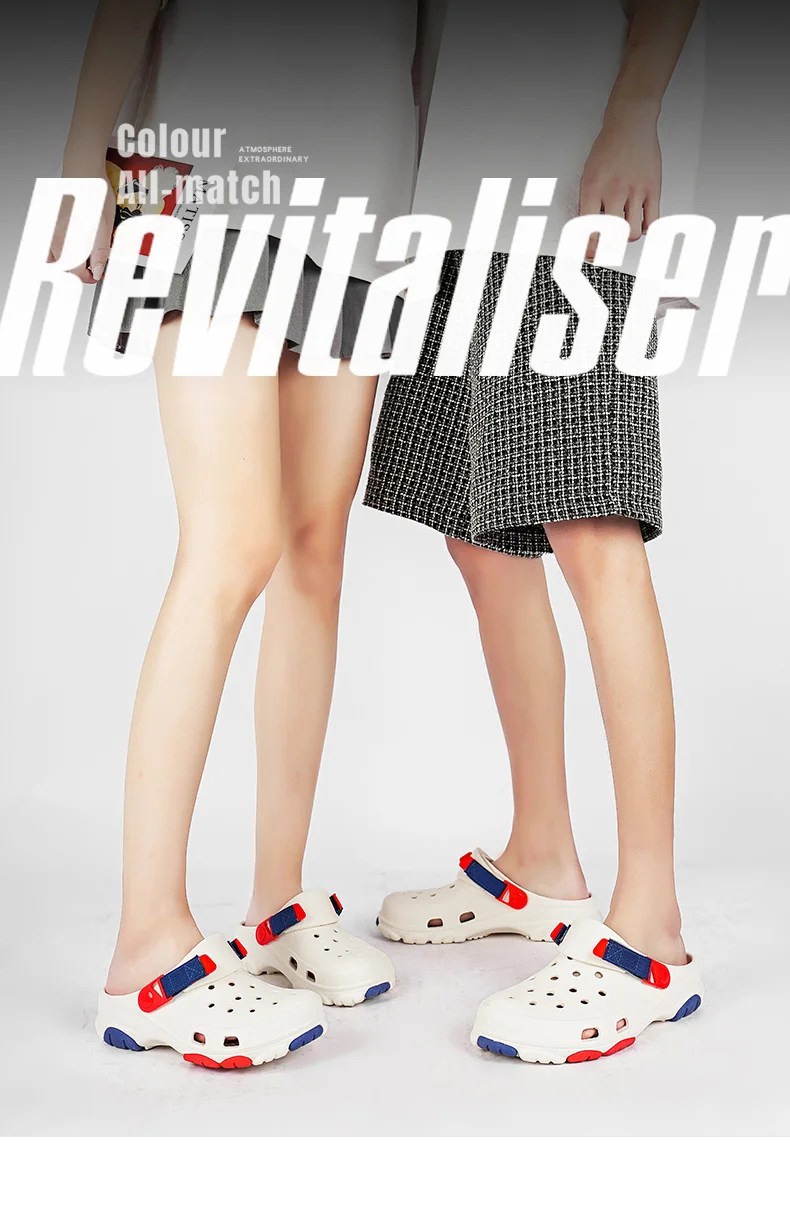 Sf85a38b364c642f1a46210adb5eb543bG-4.webp Classic Summer Men’s Sandals | White Comfortable Women’s Clogs | Beach Shoes | Sandals Slip-on Outdoor Sneakers