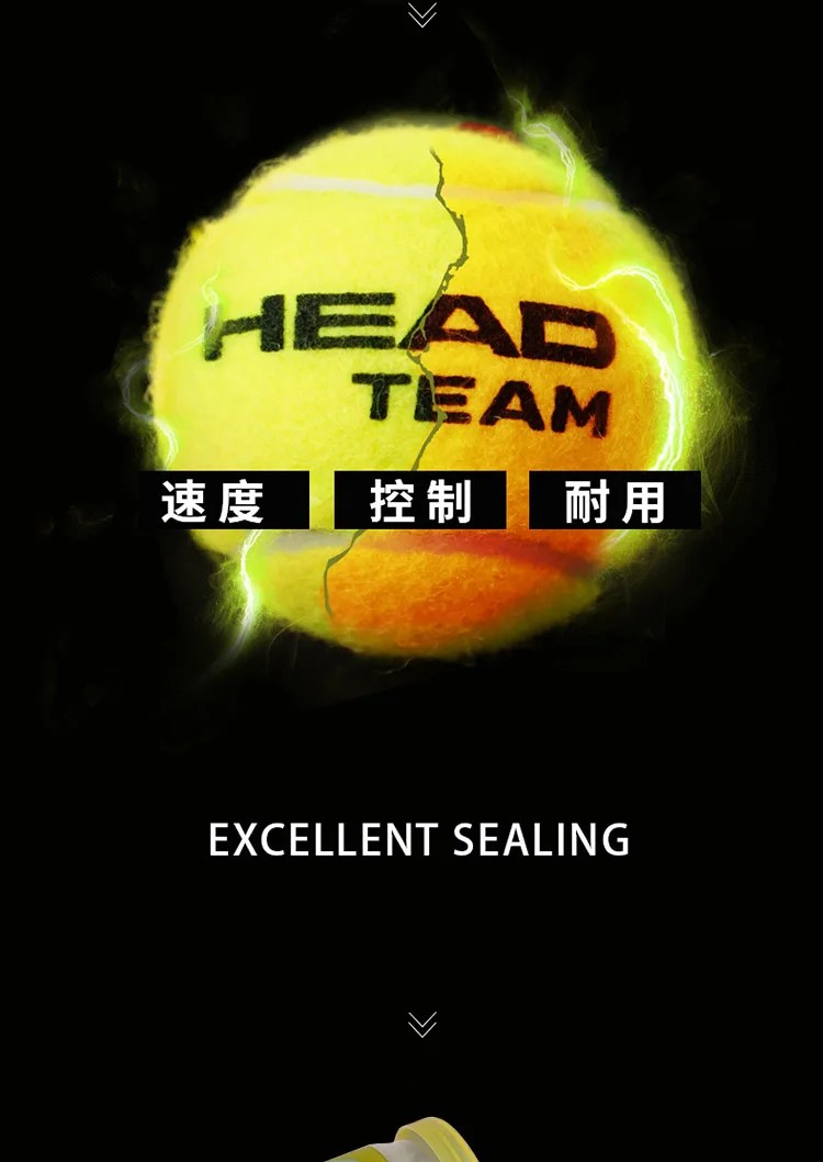 HEAD Professional Tennis 4B Team Tour X Training Balls – High Elasticity & Durable 3B Pro Match Balls