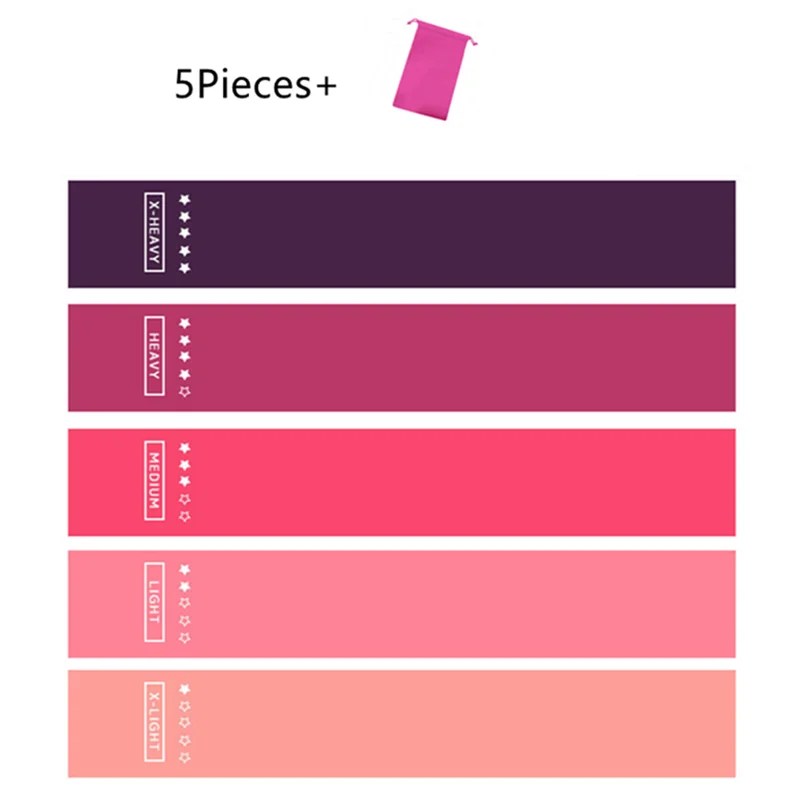 Yoga and Exercise Resistance Bands Set ‚Äì 5 Durable Bands for Strength, Flexibility, and Fitness Training