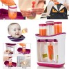 Baby Food Squeeze Station Set | Easy Fruit Puree Maker & Storage Organizer for Kids