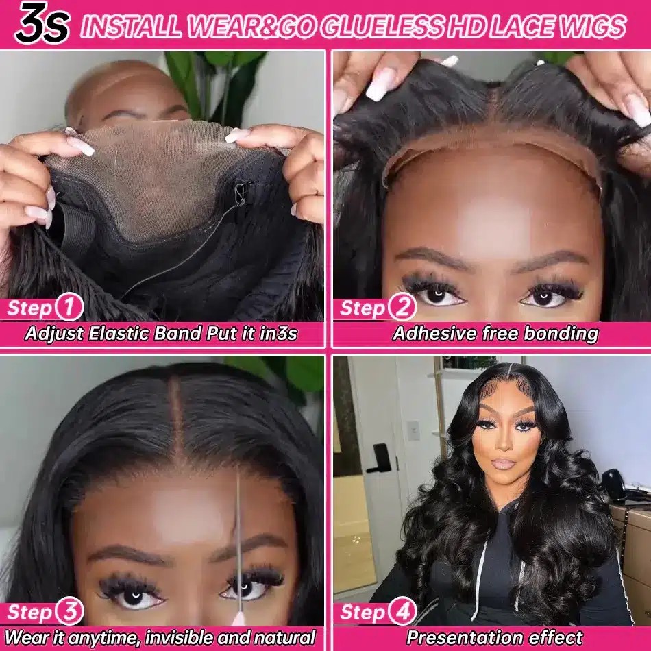 Wear & Go Glueless Brazilian Body Wave 13x6 HD Lace Wig ‚Äì Pre-Plucked, Ready-to-Wear Human Hair for Effortless Style