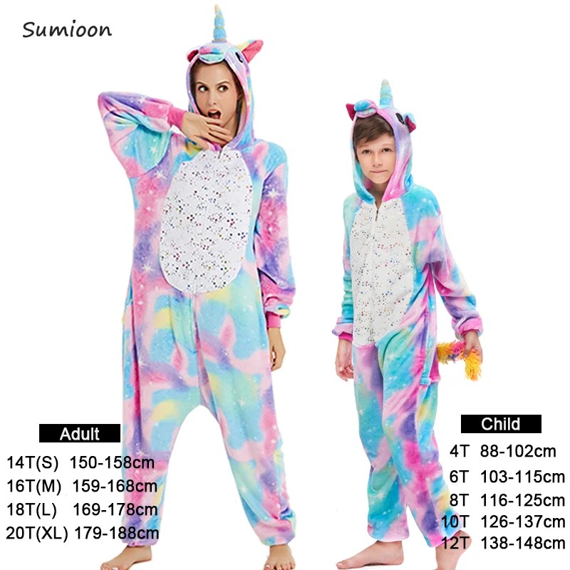 Kigurumi Unicorn Pajamas ‚Äì Kids‚Äô Animal Onesies for Boys & Girls, Warm Winter Homewear