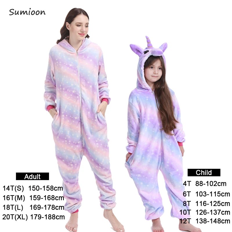 Kigurumi Unicorn Pajamas ‚Äì Kids‚Äô Animal Onesies for Boys & Girls, Warm Winter Homewear