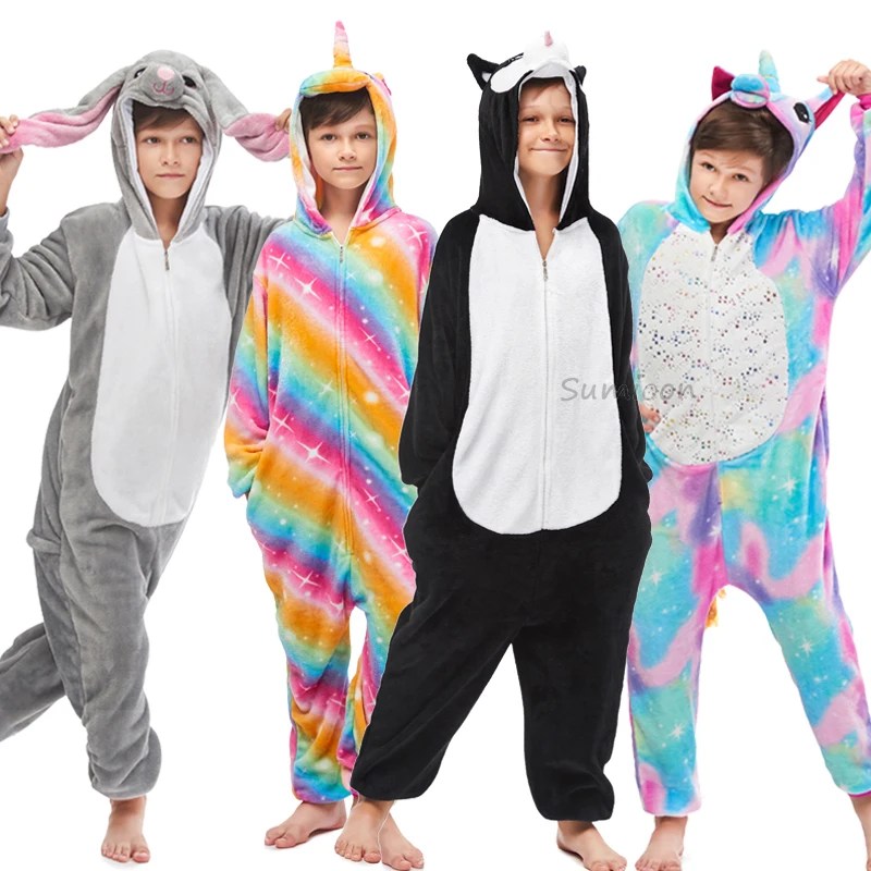 Kigurumi Unicorn & Animal Pajamas for Kids | Warm Winter Onesies & Sleepwear