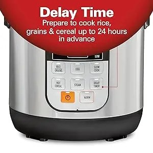 Digital Programmable Rice Cooker & Food Steamer ‚Äì 6-Cup Capacity with Slow Cook & Egg Functions
