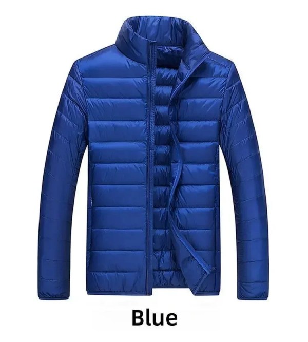 S2c4847f4b54b4391ac05c8963a34b62e6.webp Ultra-Light Waterproof White Duck Down Jacket for Men | Casual & Portable Outdoor Winter Coat