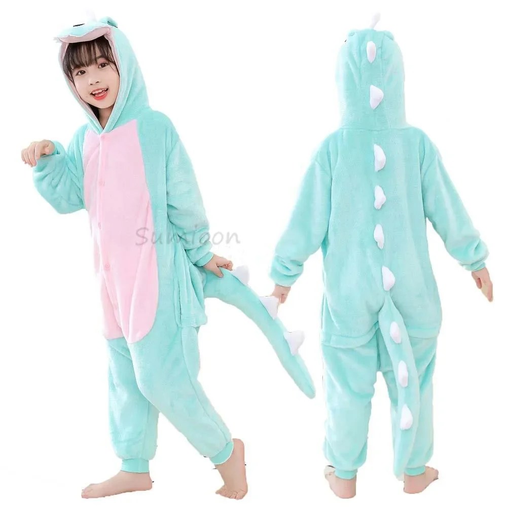 S3ae4453b3a7d4a79b64f6fa4be76a375i.webp Kigurumi Children’s Animal Pajamas | Unicorn, Panda, Cat Winter Flannel Pajamas