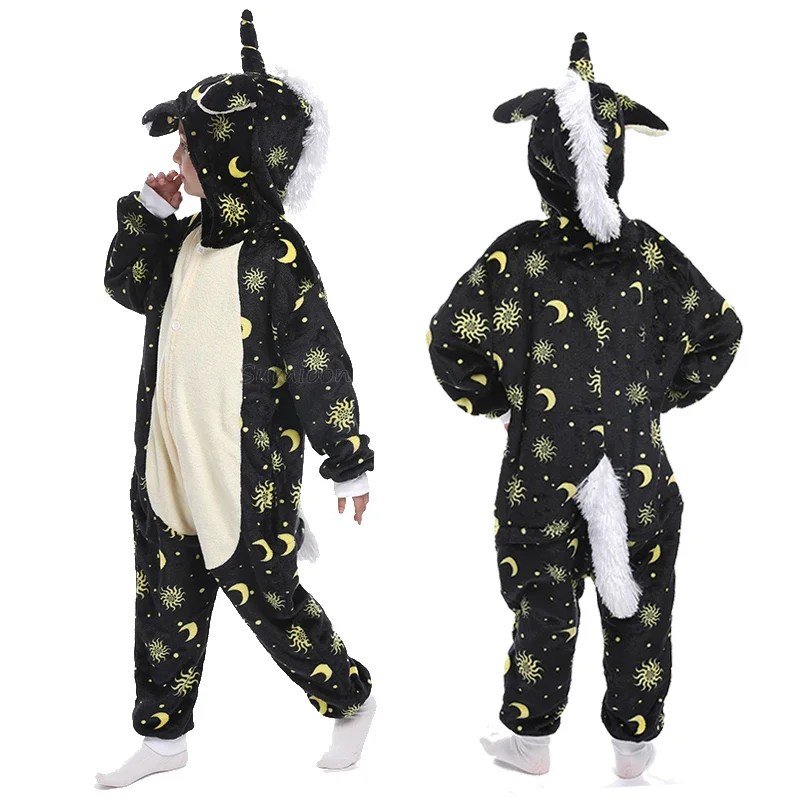 Kigurumi Children‚Äôs Animal Pajamas | Unicorn, Panda, Cat Winter Flannel Pajamas