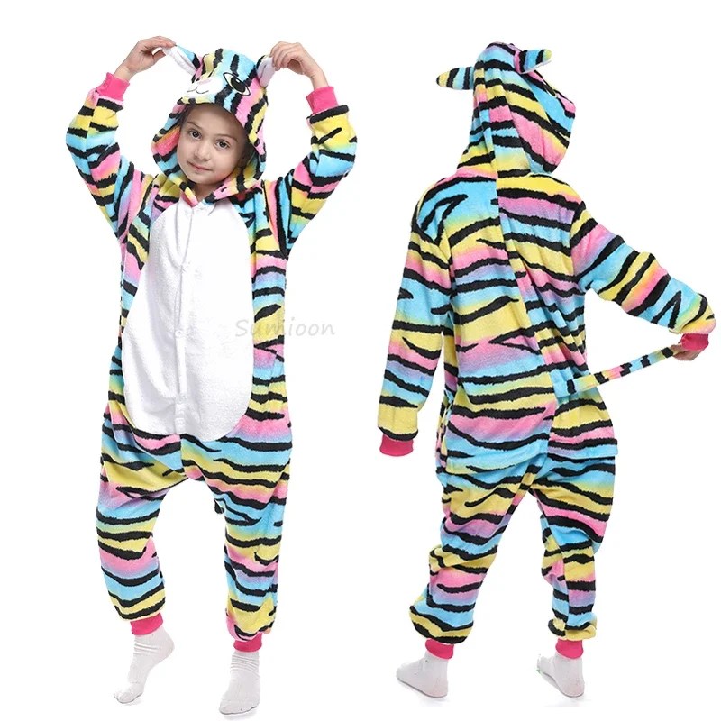Kigurumi Children‚Äôs Animal Pajamas | Unicorn, Panda, Cat Winter Flannel Pajamas